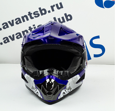 Шлем кроссовый Avantis Graffiti, Синий