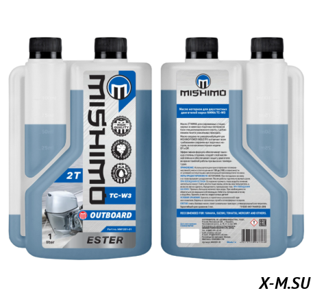 Масло моторное 2T MISHIMO OUTBOARD ESTER (для лодочных моторов) 1л. ММ1201-01