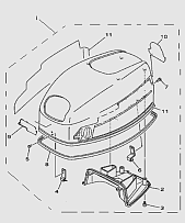 Капот 2-Х ТАКТНОГО ПЛМ TITAN TP40AERTS