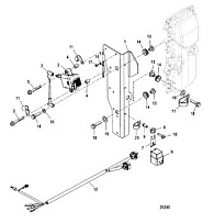 Катушка зажигания, 1C104423/0P560349 и ниже 4-Х ТАКТНОГО ПЛМ MERCURY 50 Серийный номер от 0P515897 и выше