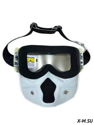 Очки зимние HETOSHI Face Mask FJ026B (двойное стекло) цв.Камуфляж(Nato green) цв.стекла прозрачный