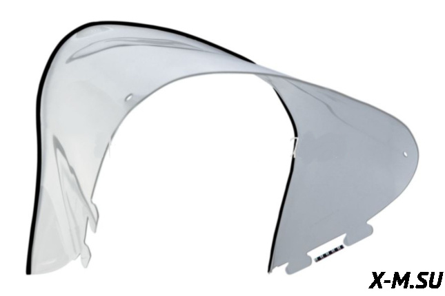 Стекло ветровое для снегохода Polaris (высота 46см, толщина 2мм, ПЭТг)