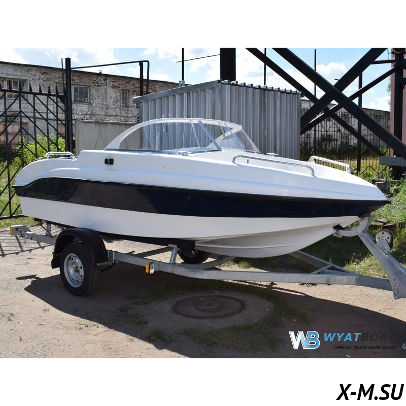 Стеклопластиковый катер WYATBOAT Neman-450 Open Стеклопластиковый катер WYATBOAT Neman-450 Open
