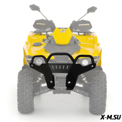 Бампер для квадроцикла Stels, 650-800G с защитой фар (черный) МП 0223