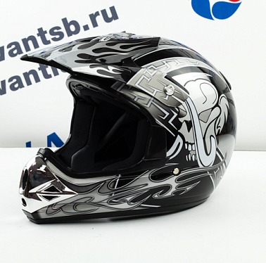 Шлем кроссовый Avantis Lead, Черный