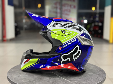 Шлем кроссовый HETOSHI Сине-желто-красный AD3-14 цв.  р. M