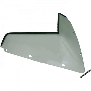 Стекло ветровое для снегохода Polaris RUSH 2011-тонированное (высота 18см, толщ.3мм, ПЭТг) (черный)